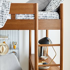 west elm x pbt Mid-Century Double Loft Bed