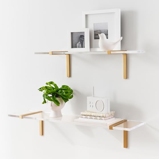 Acrylic And Metal Shelf