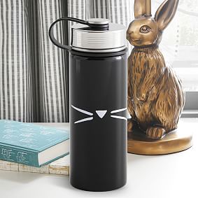 Emily &amp; Meritt Black Kitty Slim Waterbottle