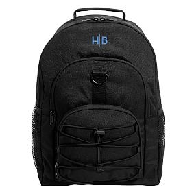 Gear-Up Black Solid  Backpack