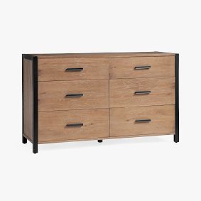 Kearny 6-Drawer Wide Dresser (56w x 18.5d&quot;)