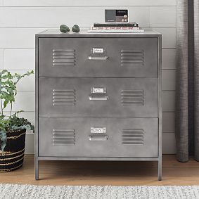 Locker 3-Drawer Dresser (30w x 29d&quot;)