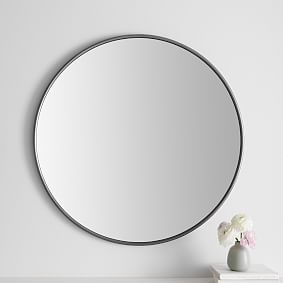 Metal Framed Round Mirror (30&quot;)