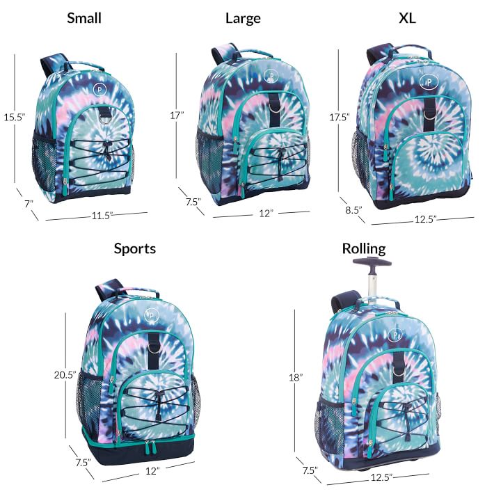 Gear Up Oceana Spiral Tie Dye Backpacks Pottery Barn Teen