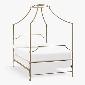 Maison Canopy Bed, Queen, Gold