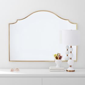 Gold Double-Wide Arch Mirror 44x33 - Chic & Glamorous