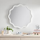 Round Scalloped Mirror (30")