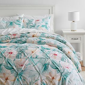 Tropical Bloom Organic Duvet Cover