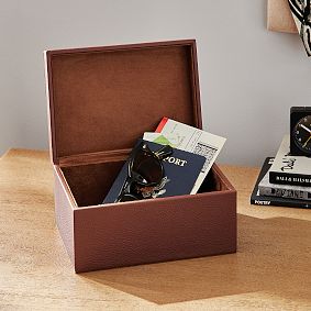 Elliot Leather Storage Box