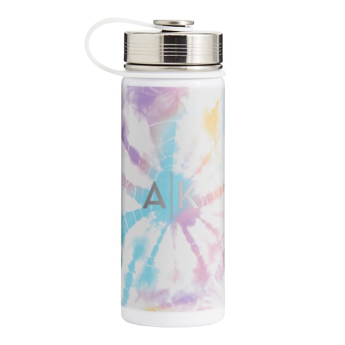 Slim Pastel Tie-Dye Water Bottle