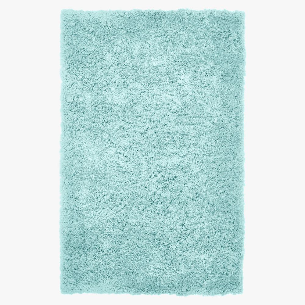 Ultra Plush Shag Wool Rug - Pale Seafoam