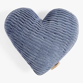 Velvet Heart Ruched Pillow