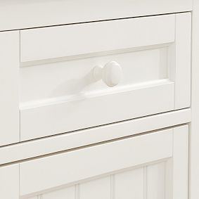 Beadboard Space-Saving Desk &amp; Tower Set (83&quot;&ndash;92&quot;)
