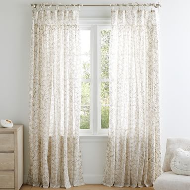 Hello Kitty® Metallic Tie-Top Sheer Curtain