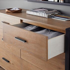 Kearny 6-Drawer Wide Dresser (56w x 18.5d&quot;)