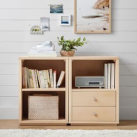 Keaton 2-Drawer &amp; Cubby Bookcase (44&quot;)