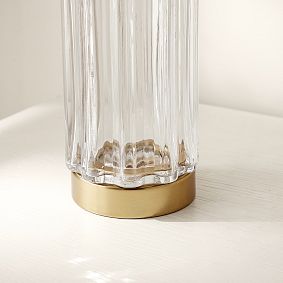 Metal and Glass Table Lamp