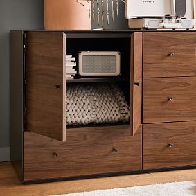 Ezra 5-Drawer Wide Dresser (56w x 19d&quot;)