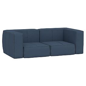 Cushy Lounge Loveseat Set, Wrangler® Denim, In-Home