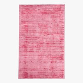 Open Box:  Solid Viscose Rug - Bright Pink