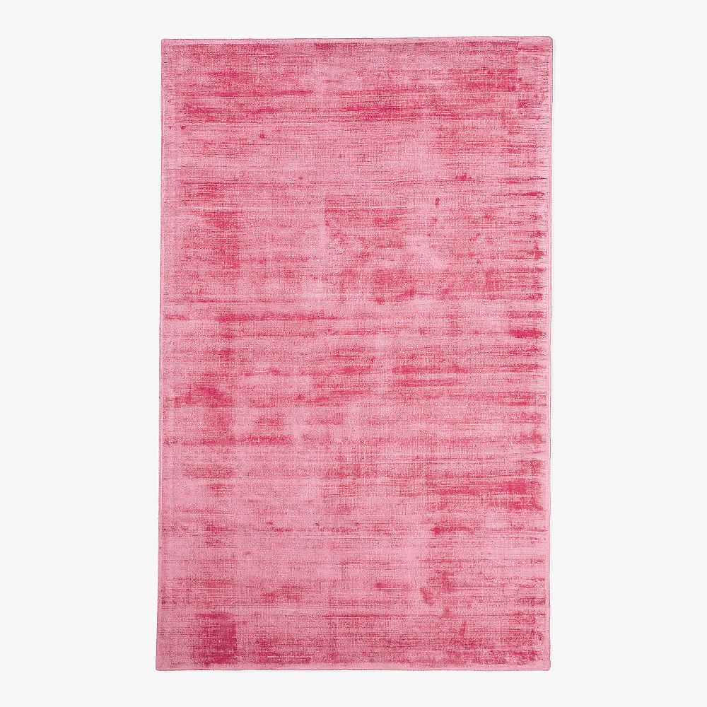Open Box:  Solid Viscose Rug - Bright Pink