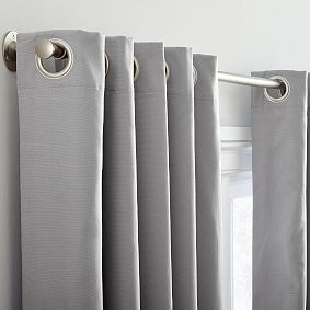 Quincy Cotton Canvas Blackout Grommet Curtain