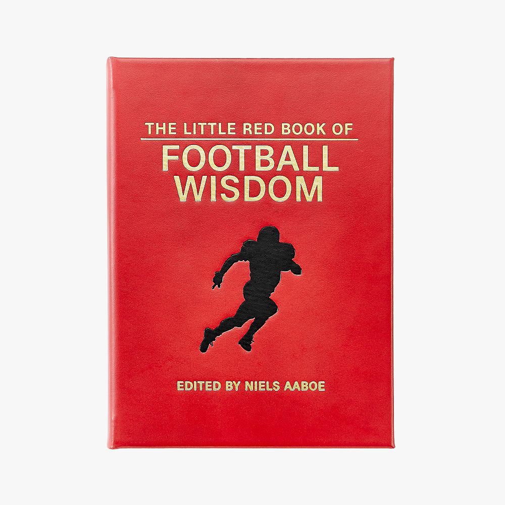 Little Red Book of Football Wisdom Leather-Bound Book