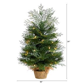 Christmas Tree with Burlap Base (2 Ft.)