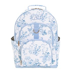 Gear-Up LoveShackFancy Blue Damask Backpack