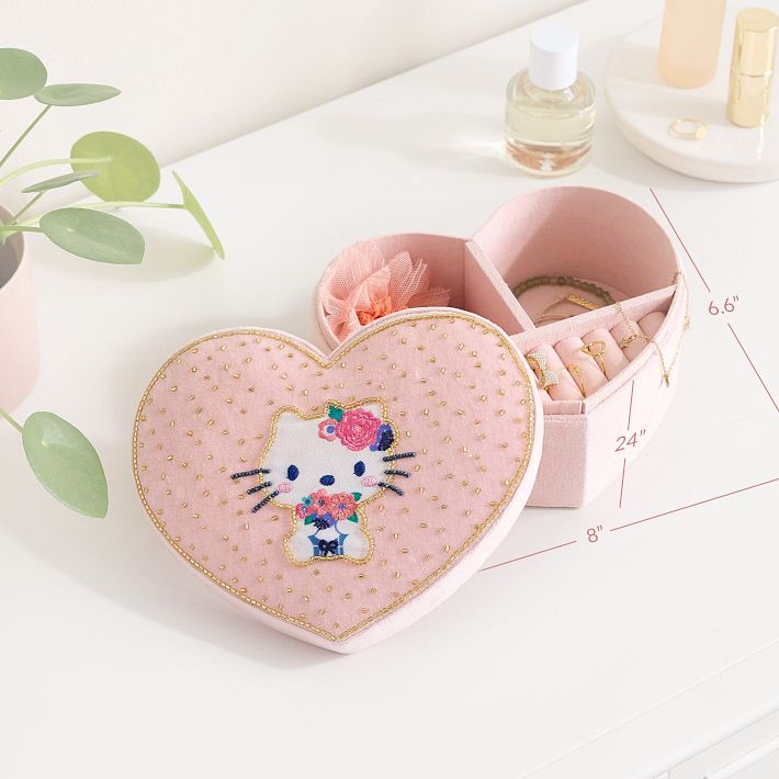Hello Kitty Beaded Jewellery Box Charming Storage Pottery Barn Teen