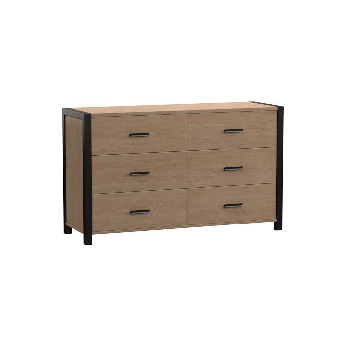 Kearny 6-Drawer Wide Dresser (56w x 18.5d&quot;)