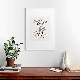 Howdy Cowgirl Art