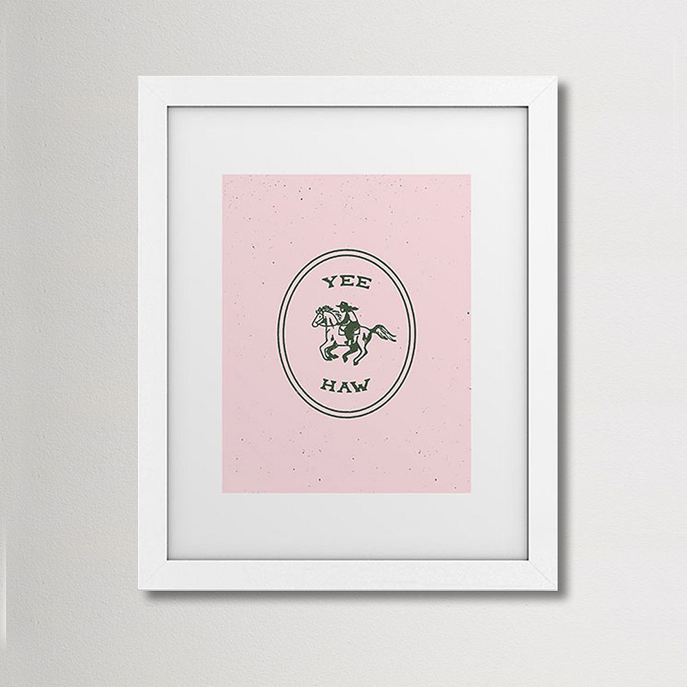 Yee Haw Pink Art