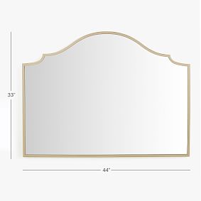 Gold Double-Wide Arch Mirror (44&quot;x33&quot;)