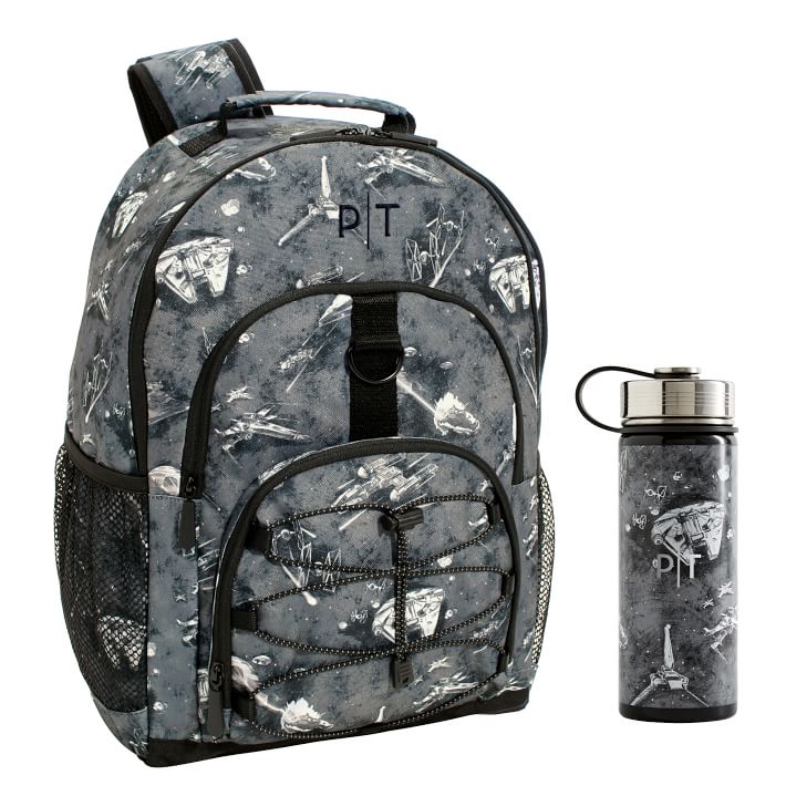 <em>Star Wars</em>&#8482; Iconic Starship Backpack & Slim Water Bottle Bundle