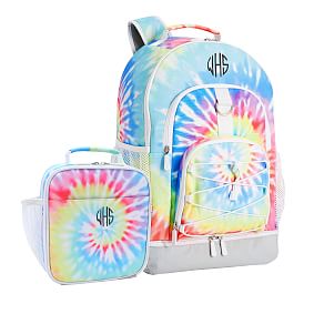 Rainbow Tie Dye Sports Backpack & Lunch Box Bundle