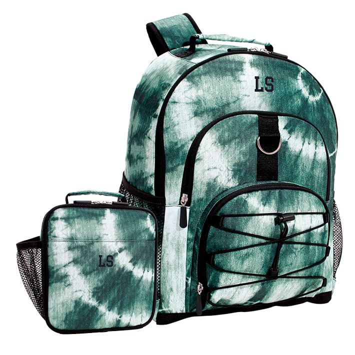 Green Ventura Tie Dye Backpack &amp; Lunch Box Bundle