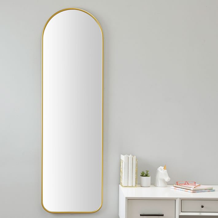 Metal Framed Double Length Mirror (18&quot;x60&quot;)