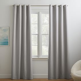 Quincy Cotton Canvas Blackout Grommet Curtain