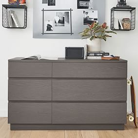 Bowen 6-Drawer Wide Dresser (56w x 19d&quot;)