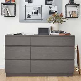 Bowen 6-Drawer Wide Dresser (56w x 19d")