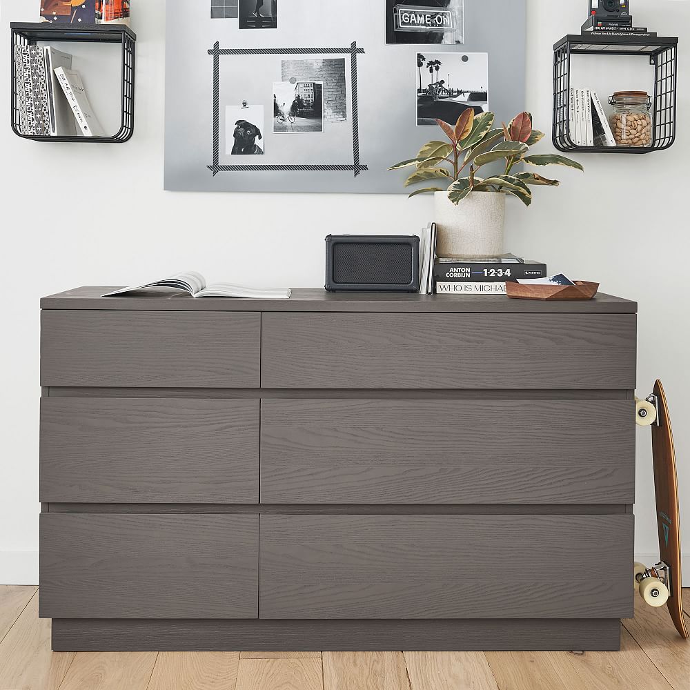 Bowen 6-Drawer Wide Dresser (56w x 19d&quot;)