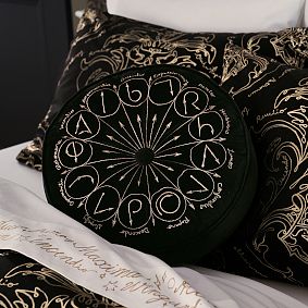 Harry Potter&#8482; Velvet Round Spells Pillow