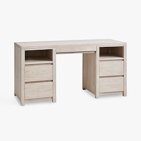 Costa Storage Desk, Weathered White