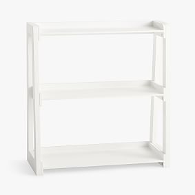 Wood Wall Bookcase, Simply White, 3 Shelf