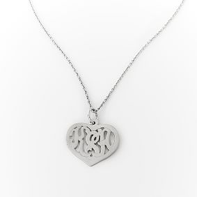 Monogram Heart Pendant