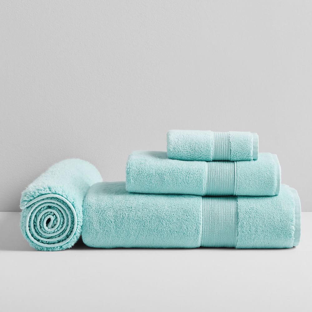 Quick-Dry Towel &amp; Bath Mat Bundle - Pale Seafoam