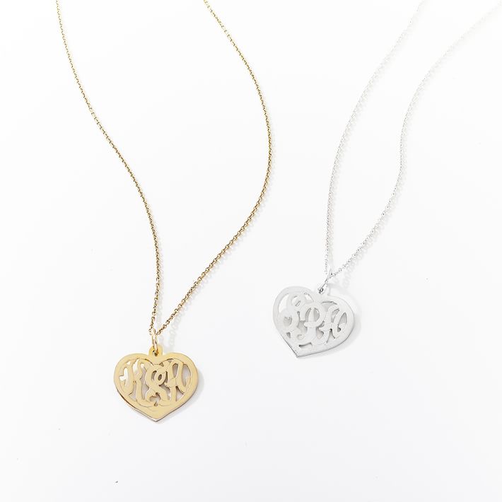 Monogram Heart Pendant