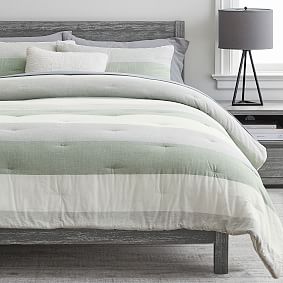 Plant Dyed Rugby Stripe Comforter