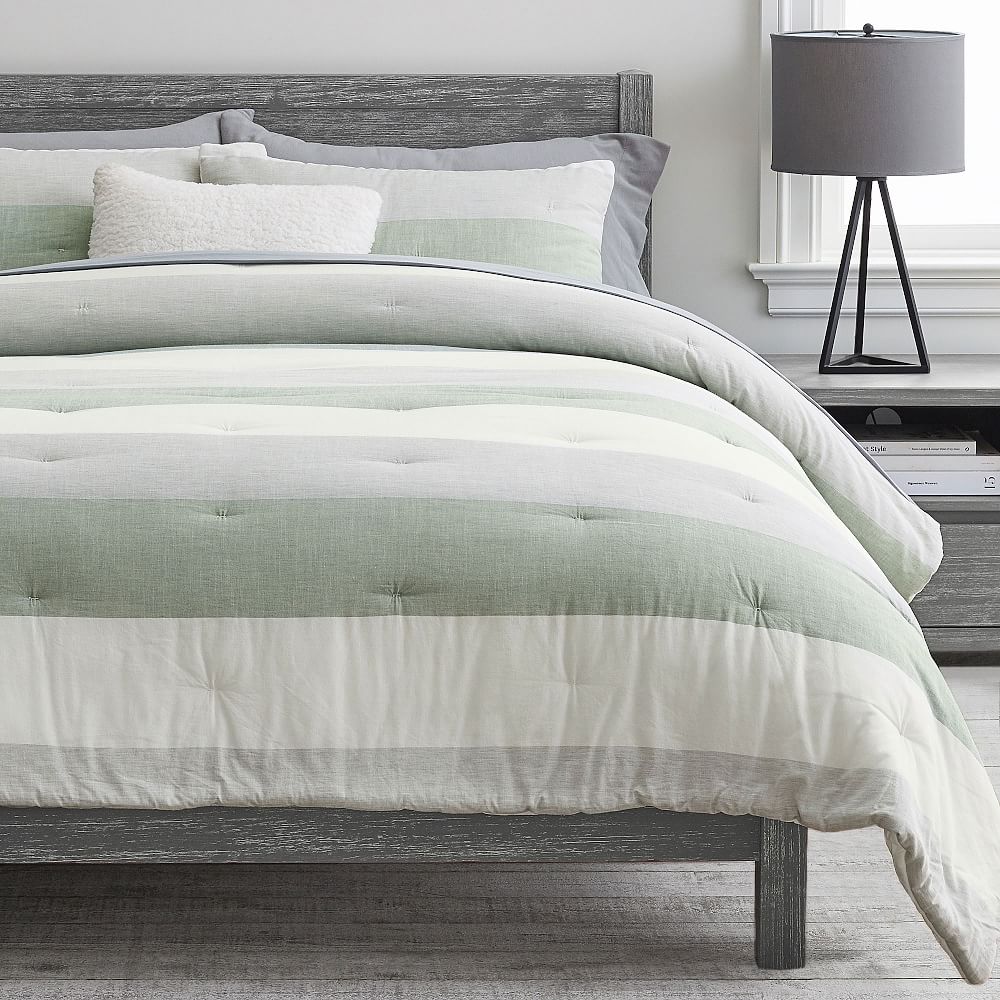 Plant Dyed Rugby Stripe Comforter